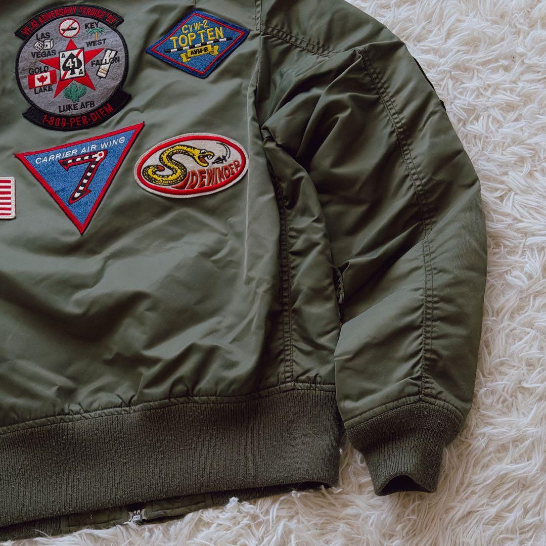 AVIREX L-2B ブラックエース MA-1 フライトジャケット ブルゾン