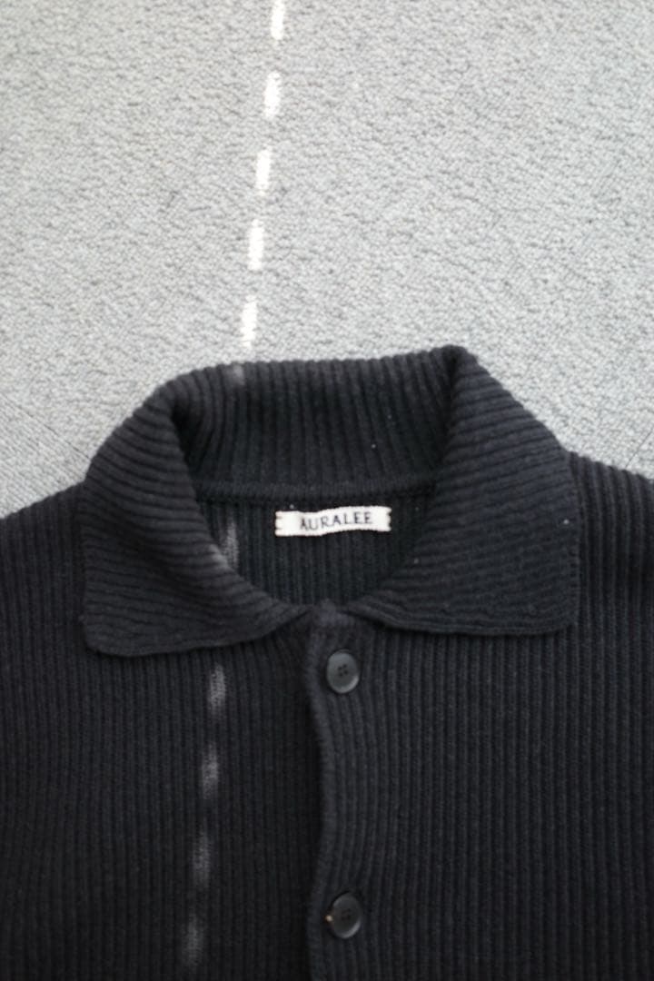 トップス 25AW auralee WOOL RIB KNIT SHIRT