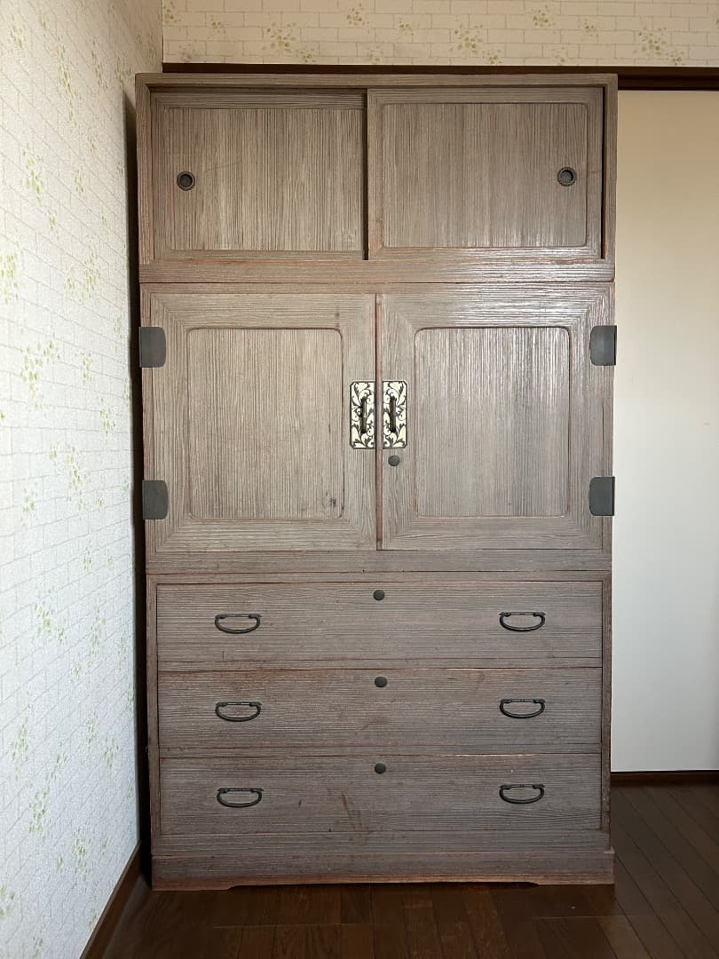 【中古品】桐箪笥　和箪笥　着物収納　桐製　レトロ　時代家具