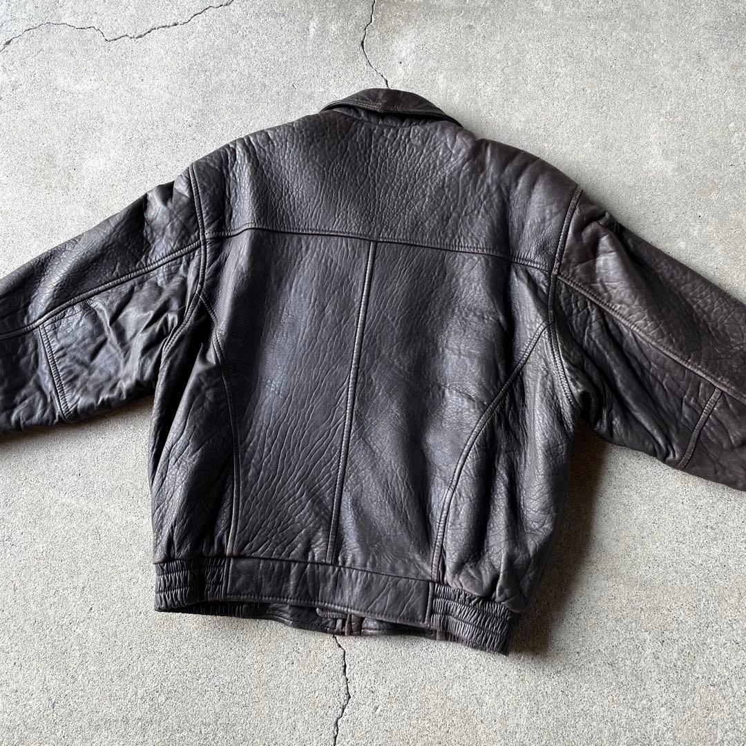 90s real leather bomber jacket 本革 a2 g1
