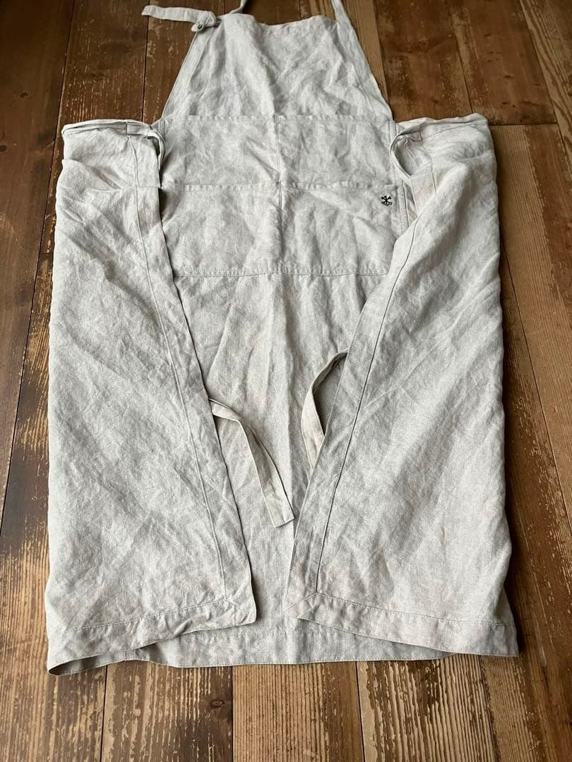 ARTS&SCIENCE アーツ&サイエンス エプロン ベージュ 生成り 9