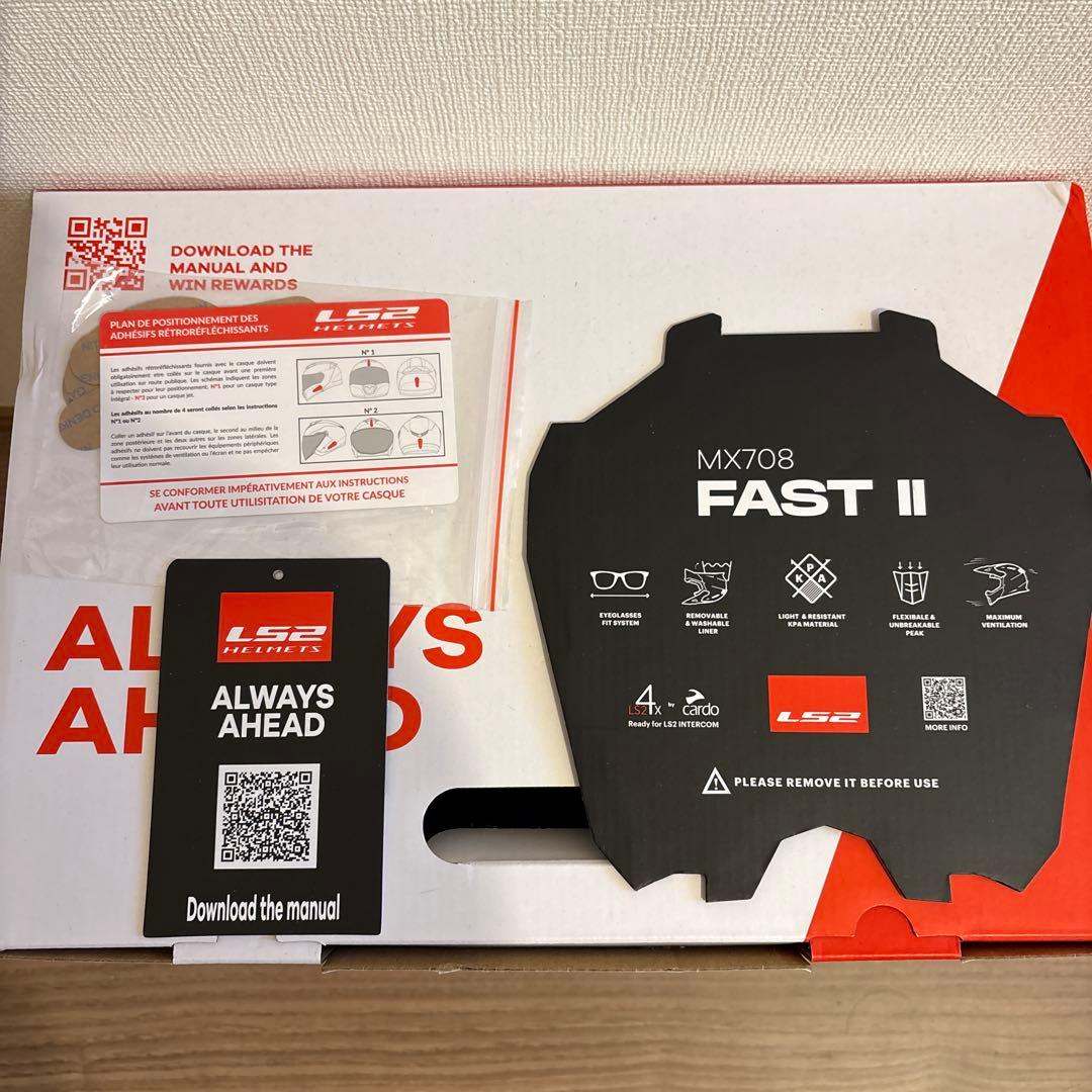 LS2 フルフェイスヘルメット MX708FASTⅡマットブラックMサイズ