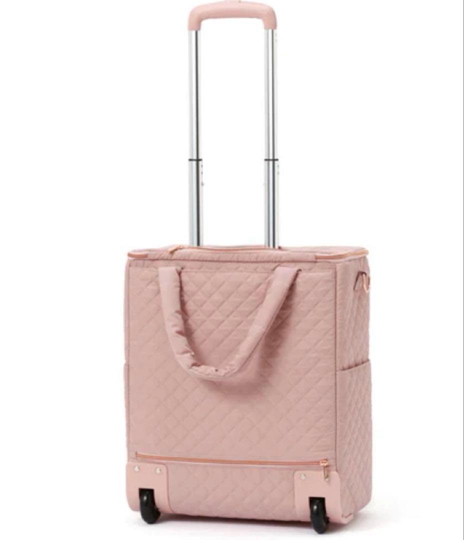 送料無料 Francfranc キルティング ソフトキャリーバッグ ピンク