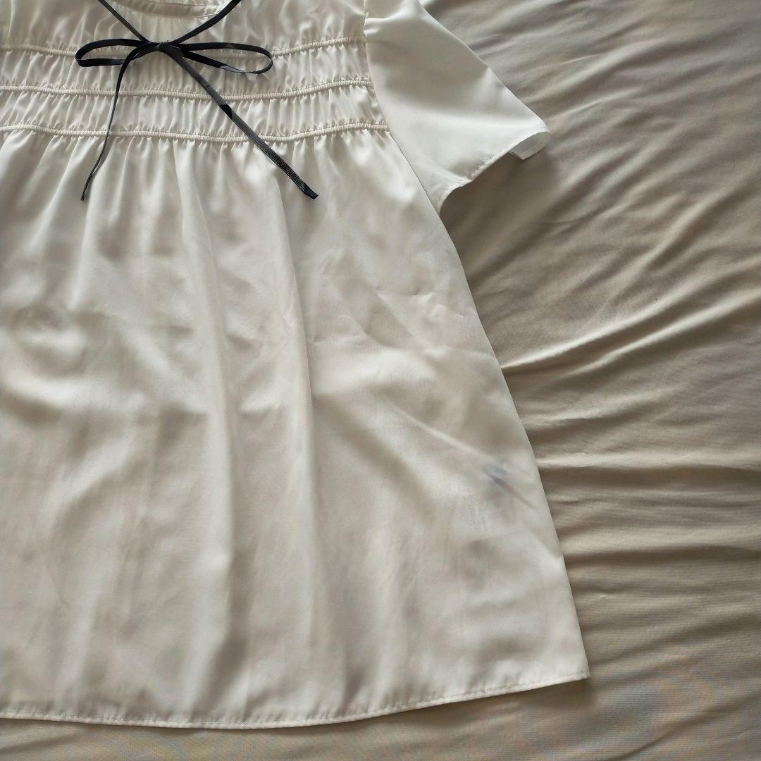 ブルーレーベルクレストブリッジ コットンライクスパンローンシャーリングブラウス