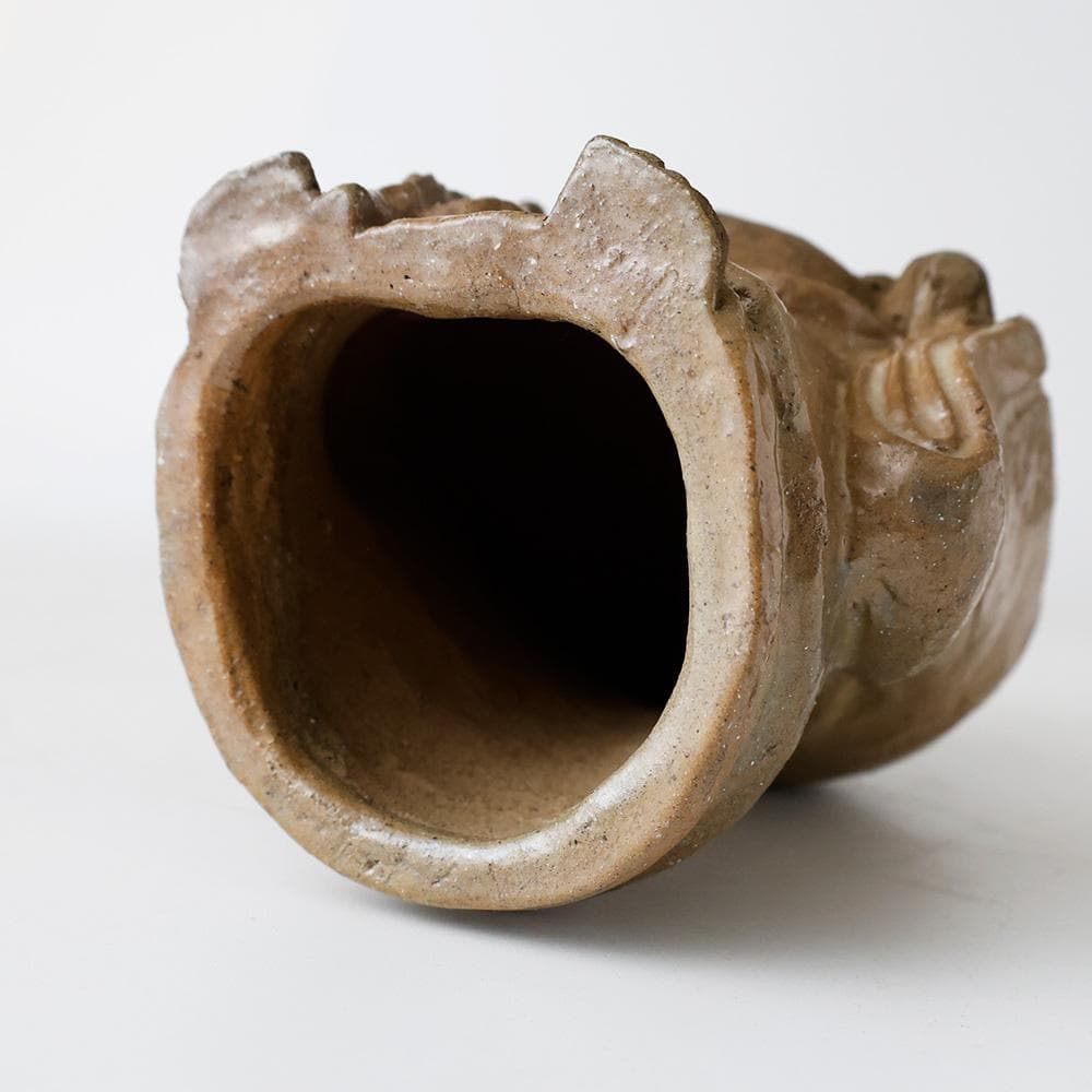 越中古府焼 布袋像 仏像 東洋彫刻 合箱