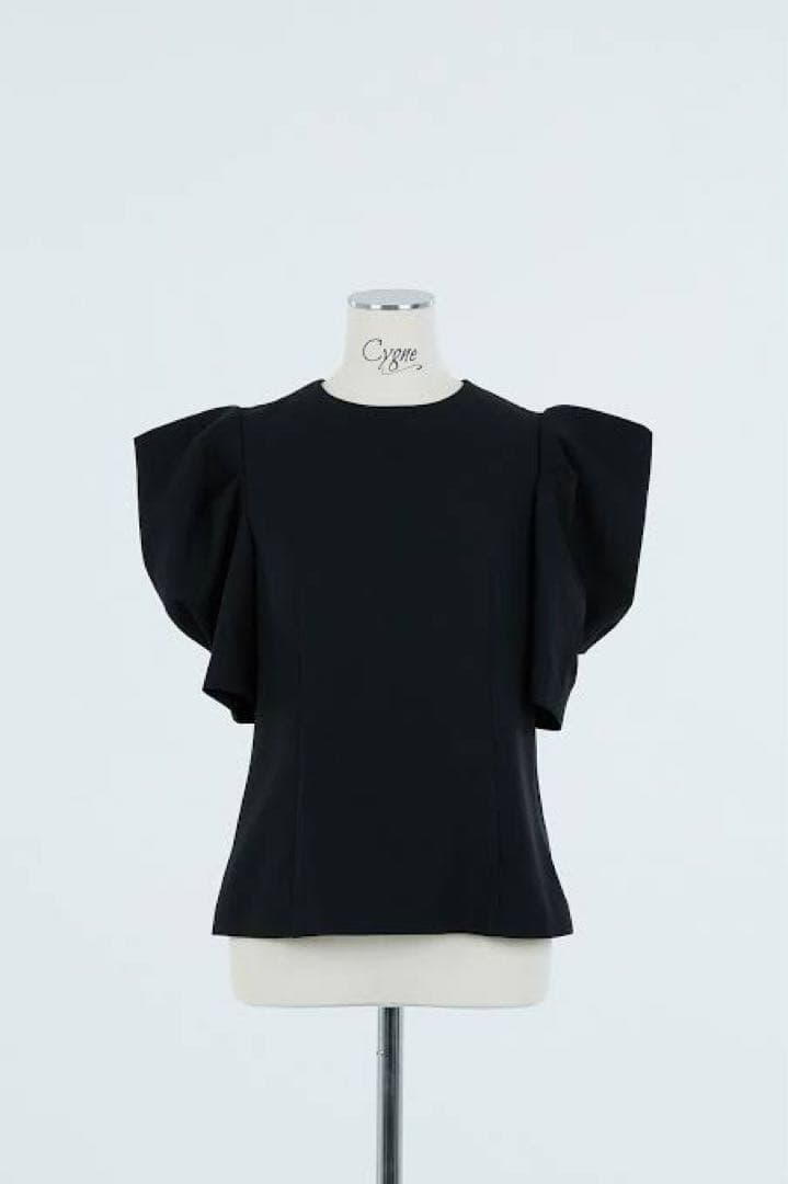 Cygne とんがりトップス半袖 Emily　ブラック　0 美品