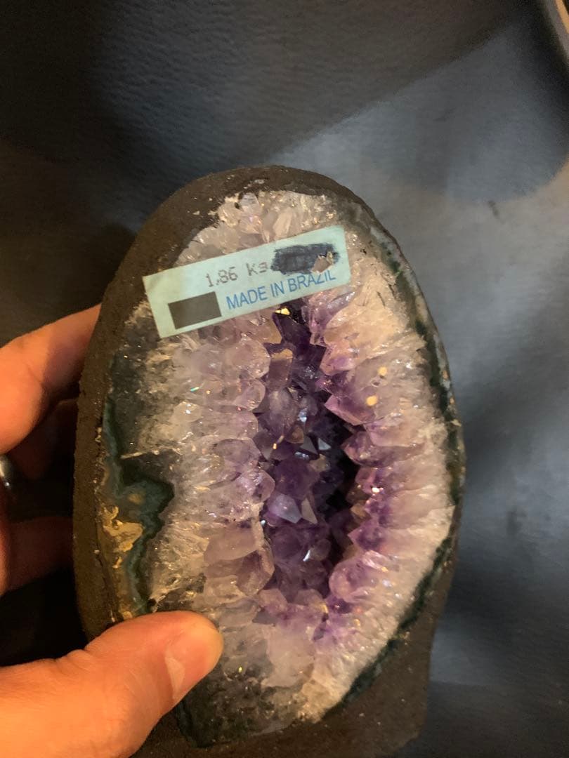 #1 アメジスト ドーム クリスタル 紫水晶 浄化 パワーストーン 1.86kg