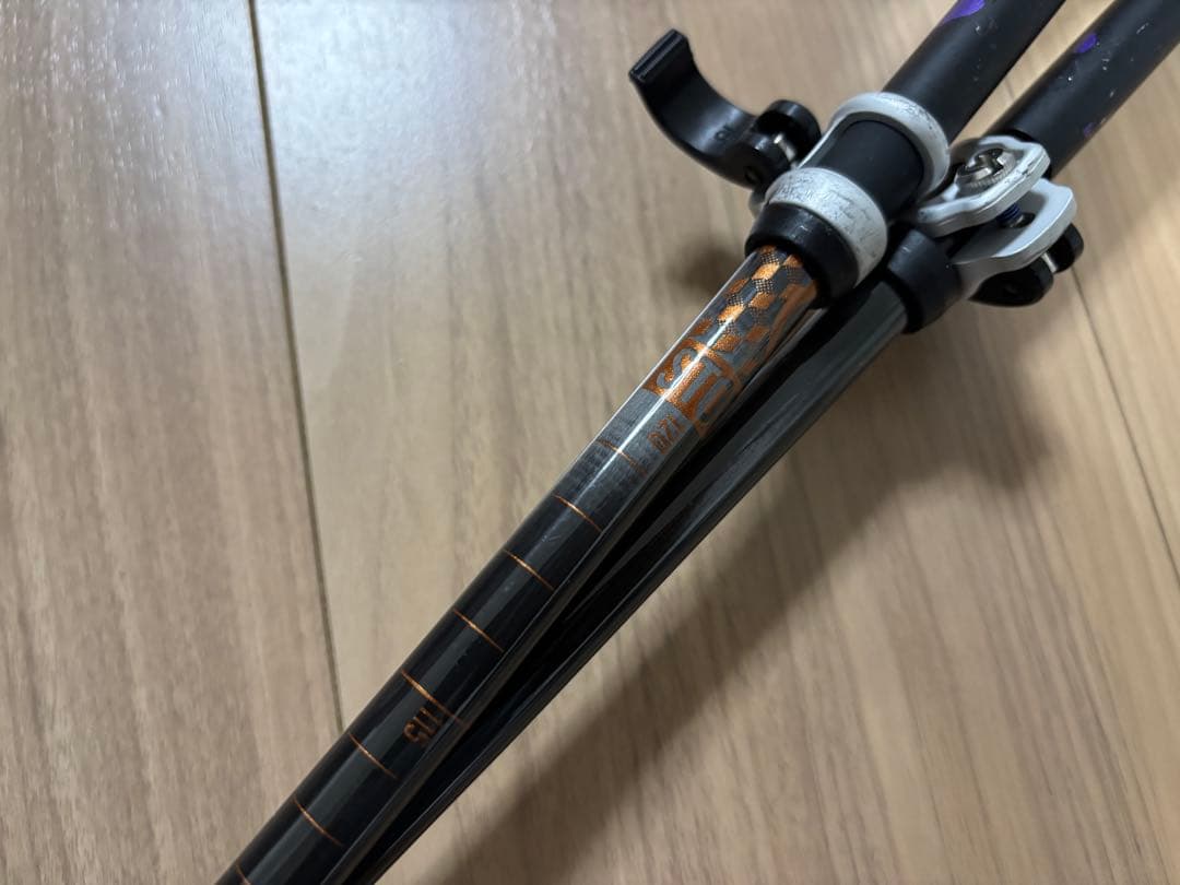 ★美品・限定★お洒落　オガサカ スキーストック 収縮ポール　調整可能　デモ技術選