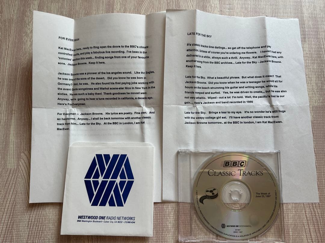 ジャクソンブラウン　コレクターズアイテム