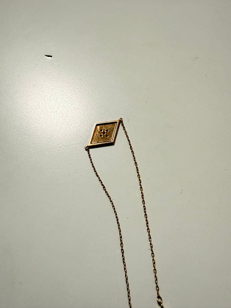 Jewelryツツミ ゴールド ダイヤモンド型ブレスレット