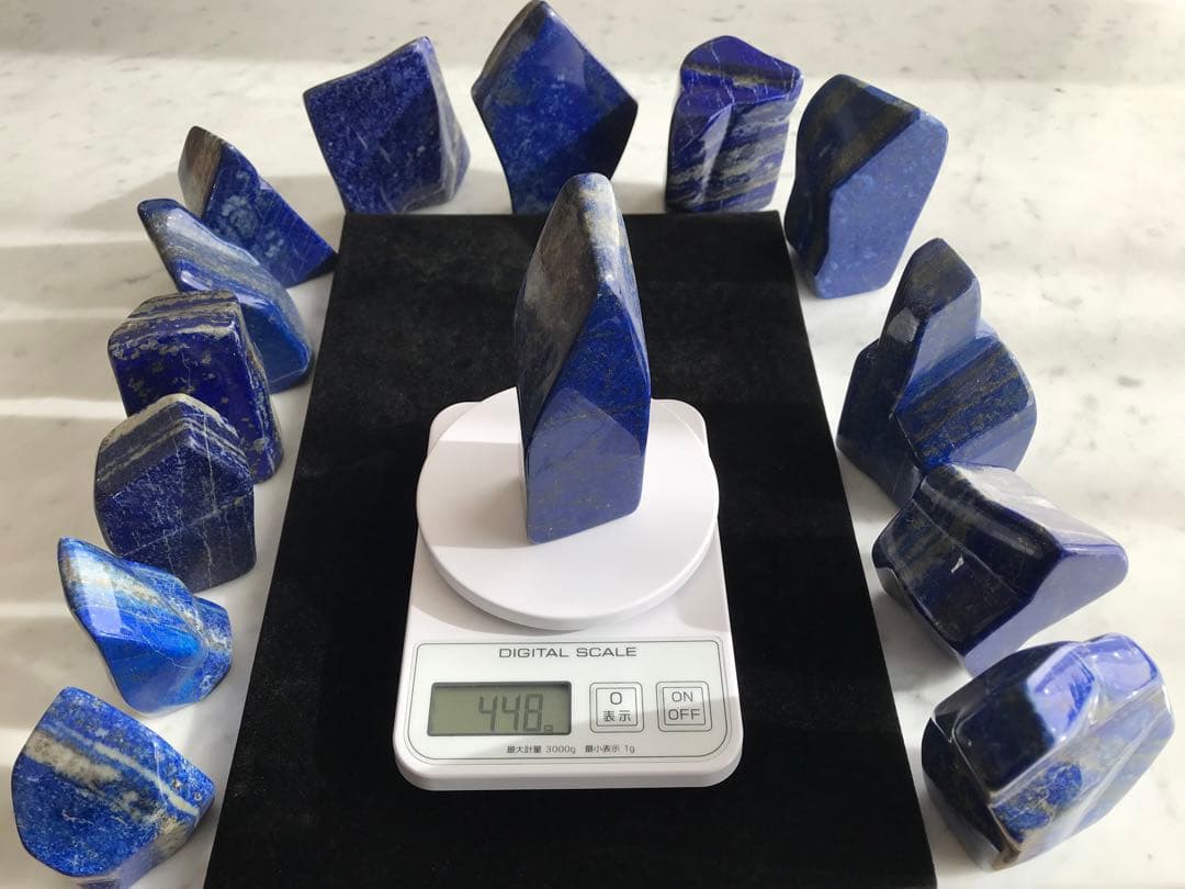 天然ラピスラズリ14個セット(5,357g)
