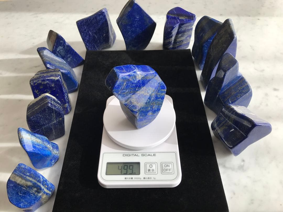 天然ラピスラズリ14個セット(5,357g)