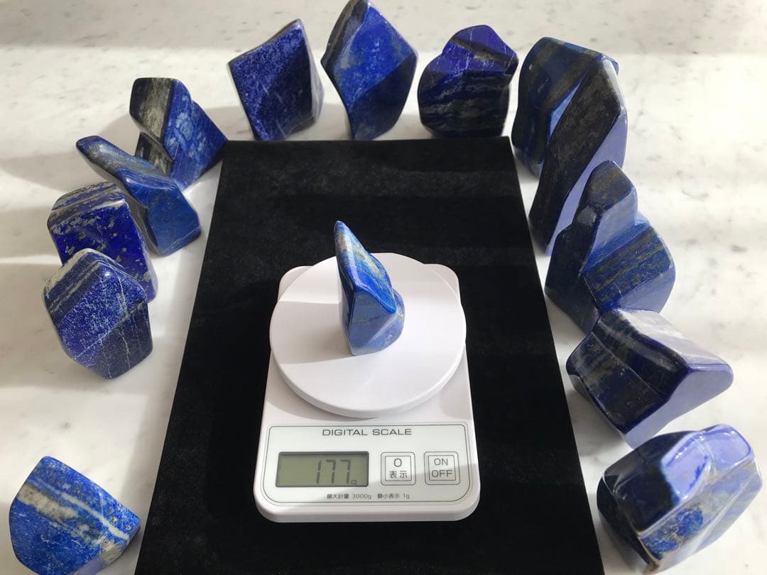 天然ラピスラズリ14個セット(5,357g)