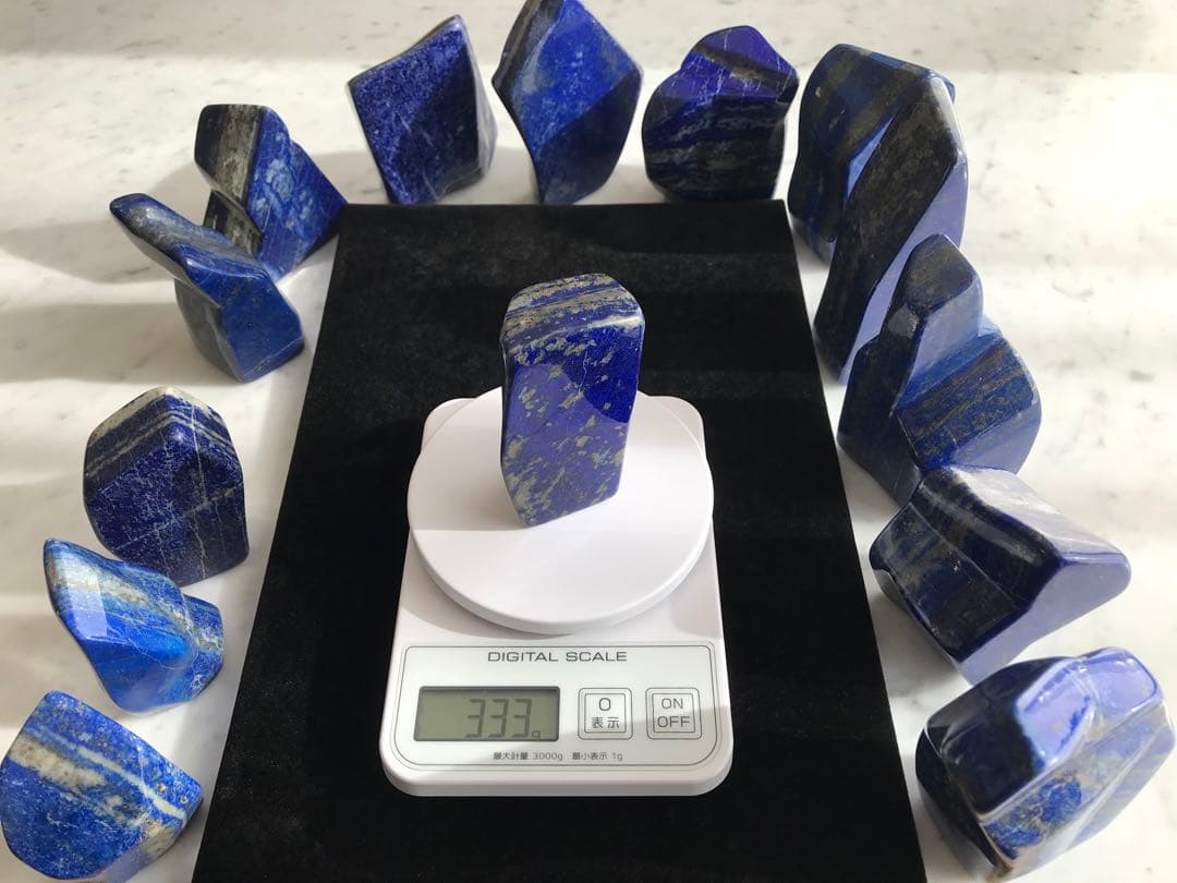 天然ラピスラズリ14個セット(5,357g)