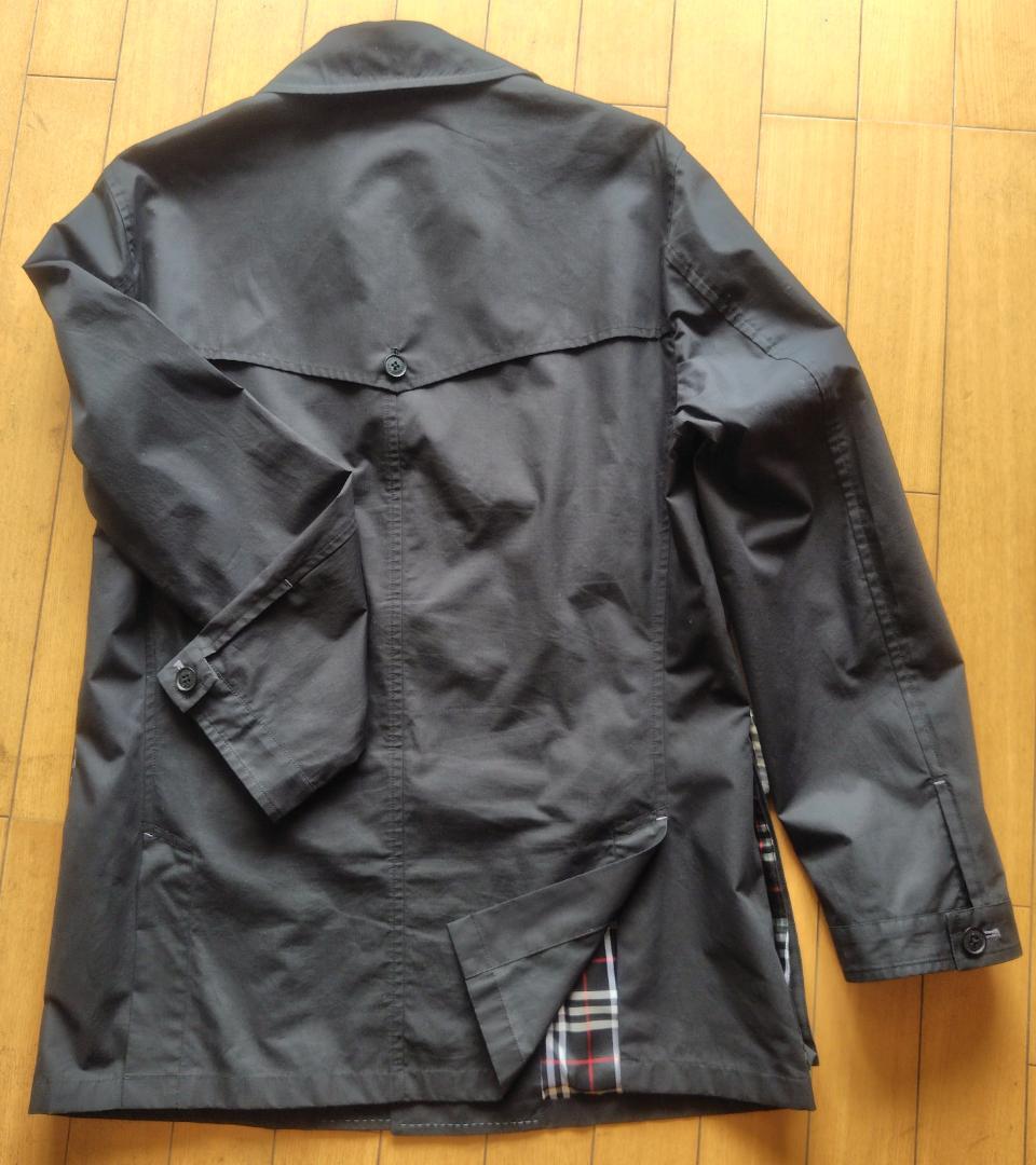 BURBERRY BLACK LABEL ハーフ丈トレンチコート L ブラック