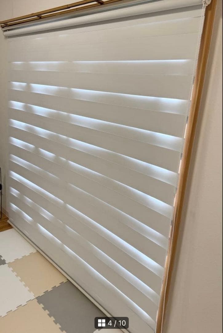 調光ロールスクリーン ロールカーテン ホワイト お洒落 シンプル 調光自在