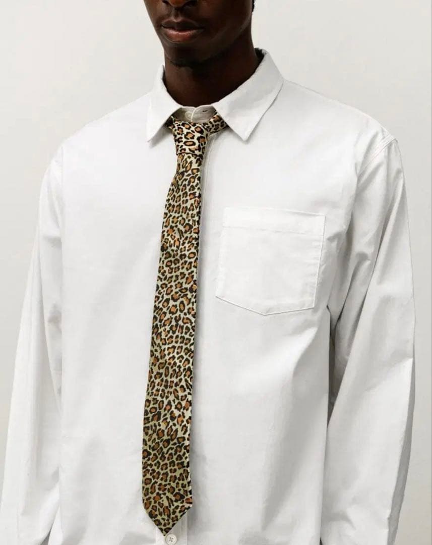 小物 Stussy Jacquard Leopard Tie Tan Leopard