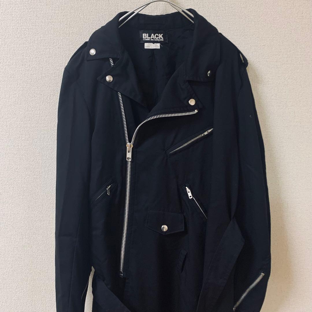BLACK COMME des GARCON ライダースコート　ねじれ　黒　XL