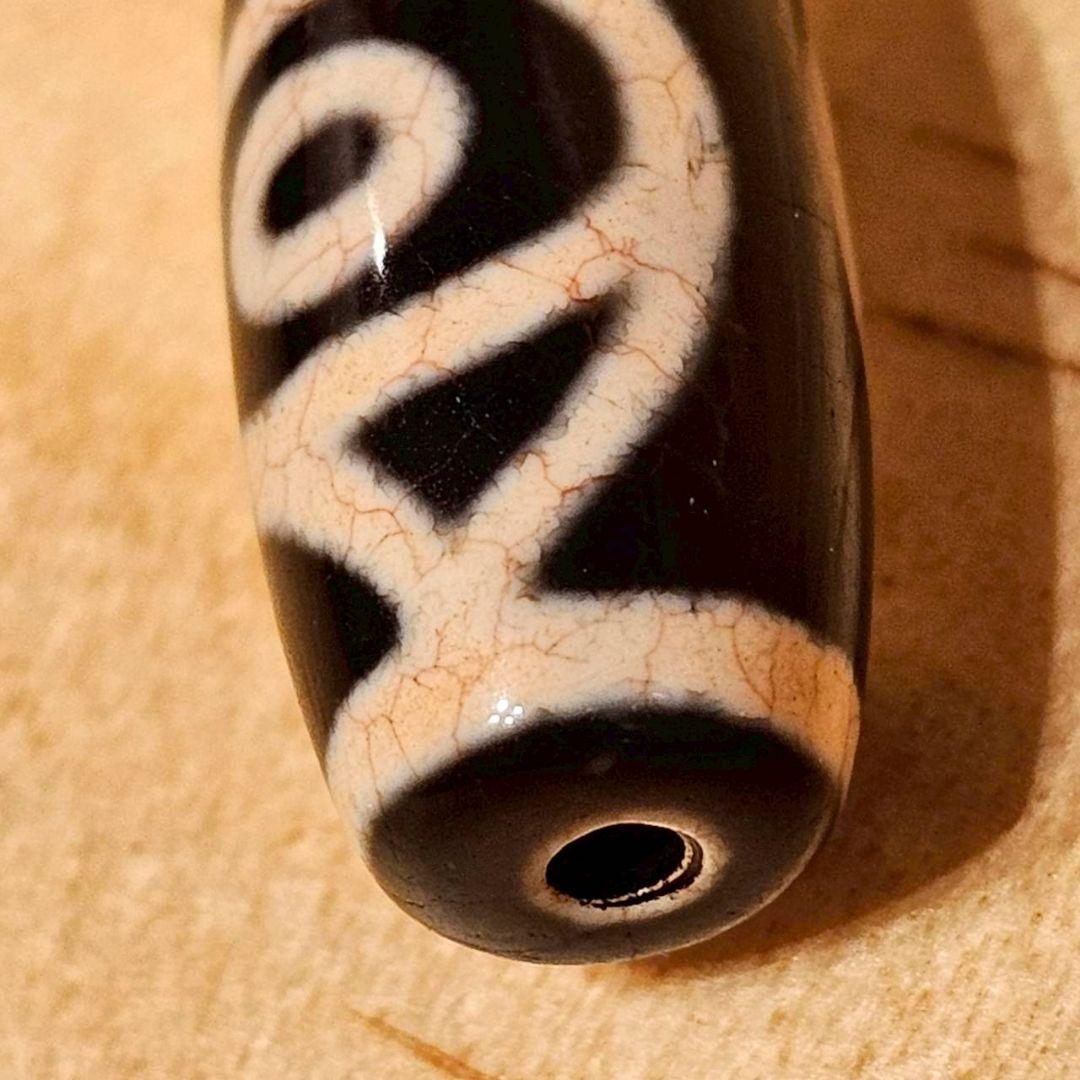 【ikeko】鳳凰眼天珠【龍紋老玉髄】