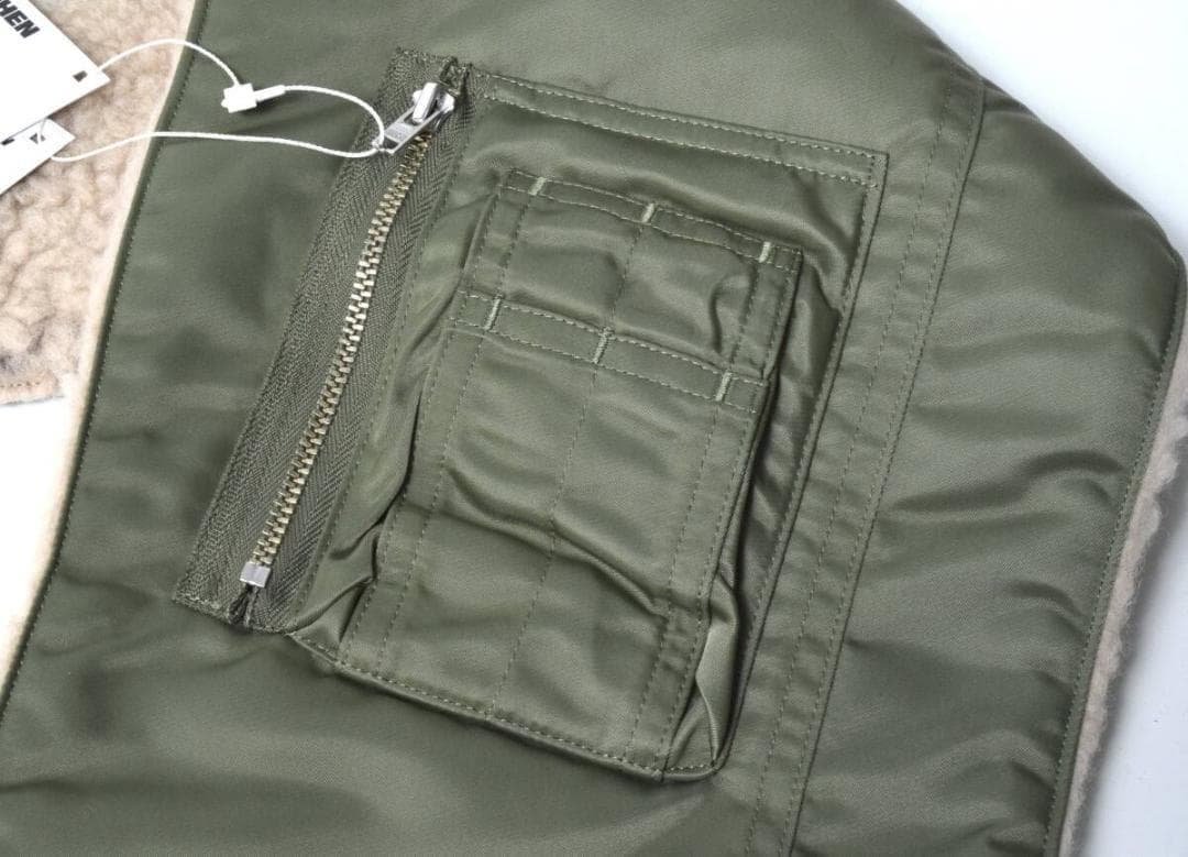 新品 SOFTHYPHEN MA-1 STOLE GLOVE マフラー オリーブ