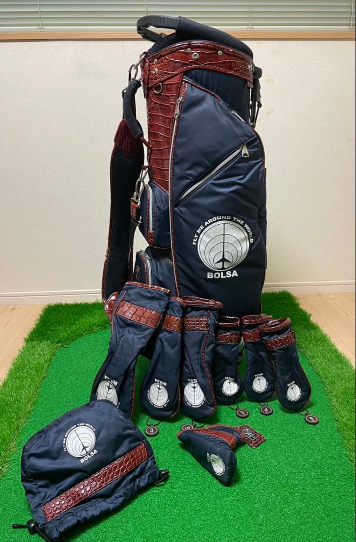 BOLSA ゴルフバッグ・キャディバッグ ネイビー