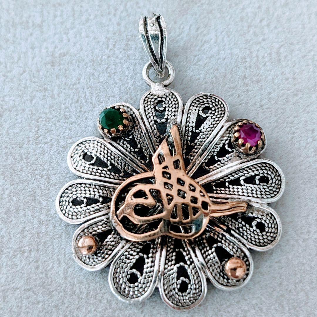 トルコ製 オスマントルコスタイル ペンダントトップ シルバー925