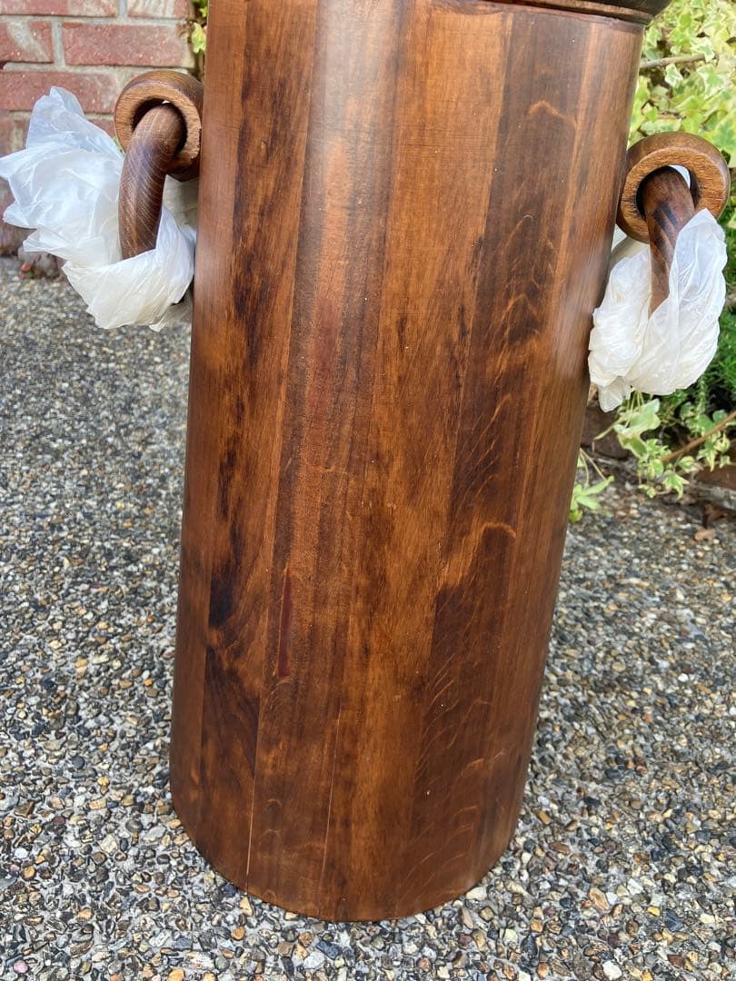 新品　未使用　イタリア製　木製傘立て　MADE IN ITALY アンティーク