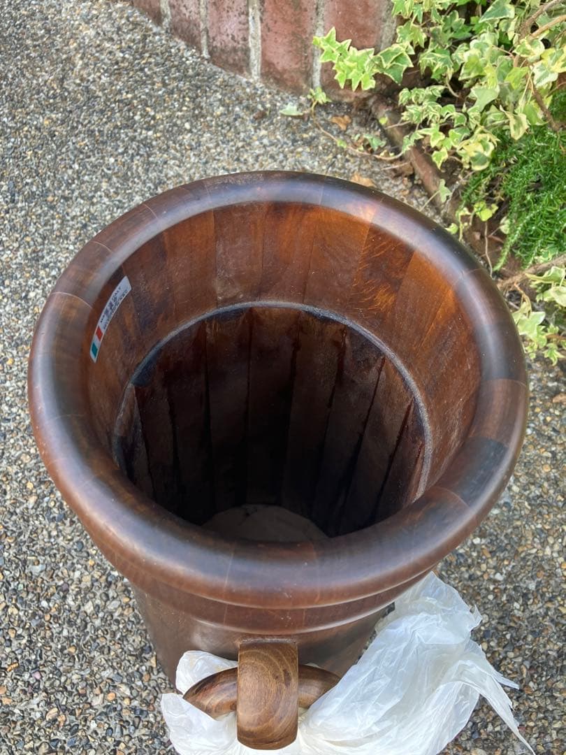 新品　未使用　イタリア製　木製傘立て　MADE IN ITALY アンティーク