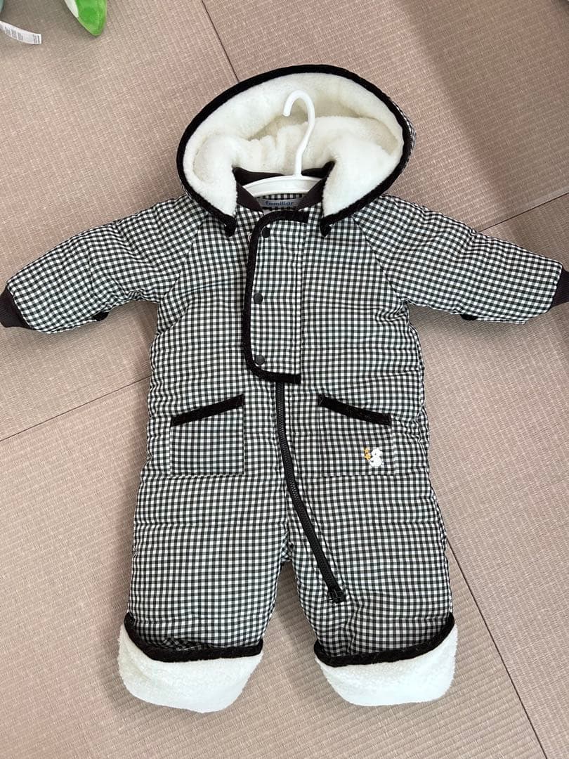 familiar チェック柄アウター 70