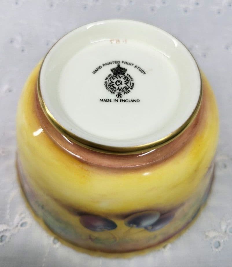 英国製✨レア✨ロイヤルウースター✨ペインテッドフルーツ シュガーボウル カップ