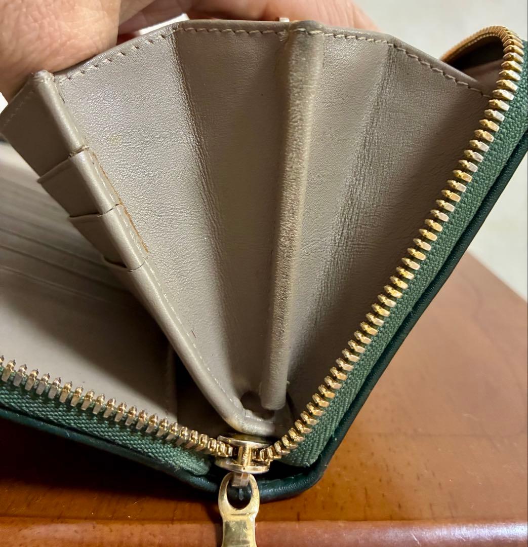 muta ムータ ガルーシャ 長財布 LARGE ZIP グリーン 付属品完備