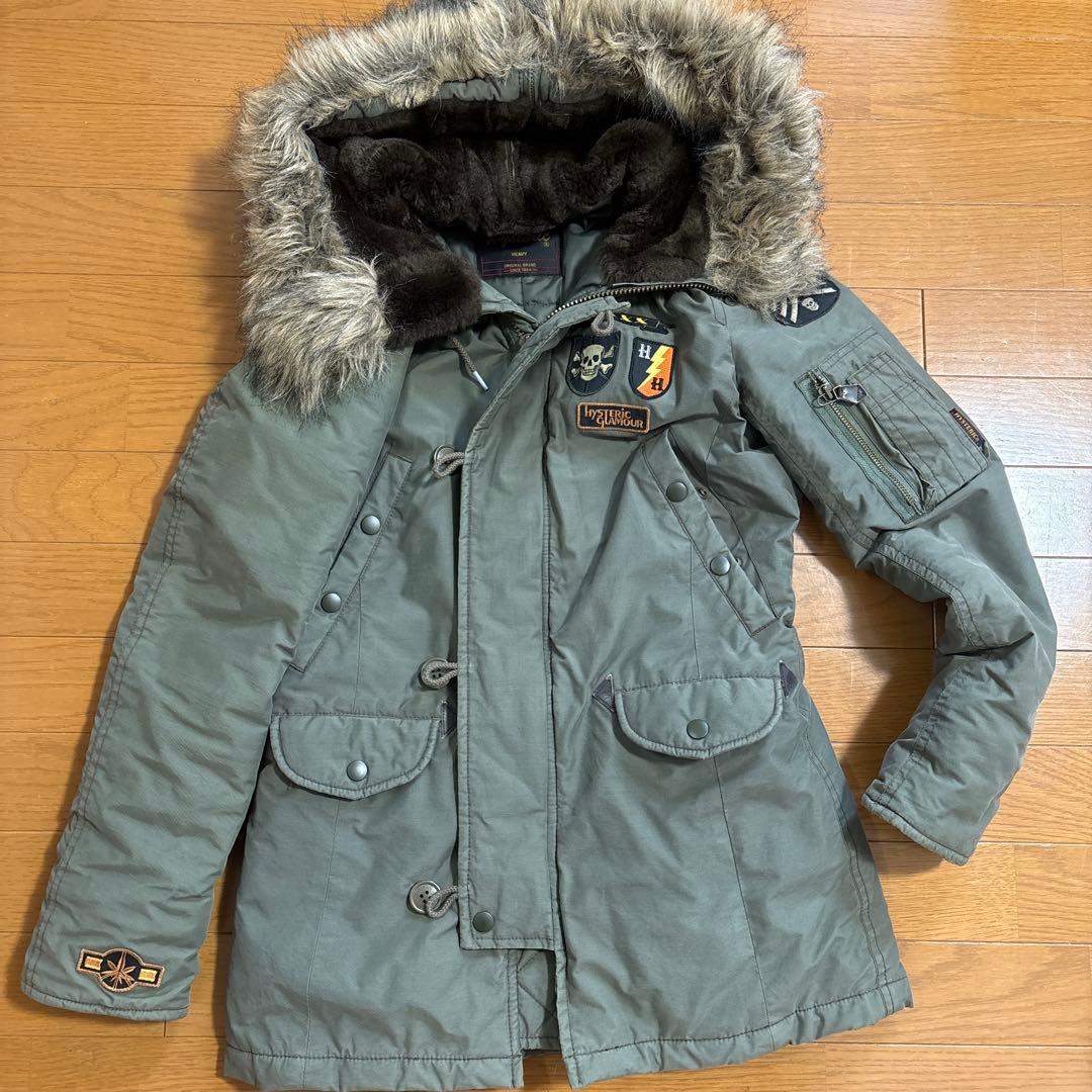 【ヒステリックグラマー】hysterics モッズコート カーキ