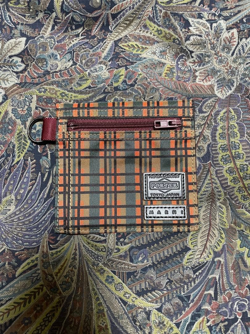 marni × porterコラボ チェック柄 ケース