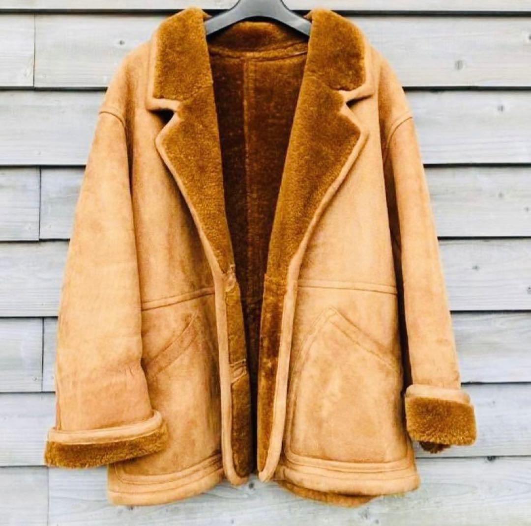 メルローズ　ムートンジャケット 羊革 裏地ボア