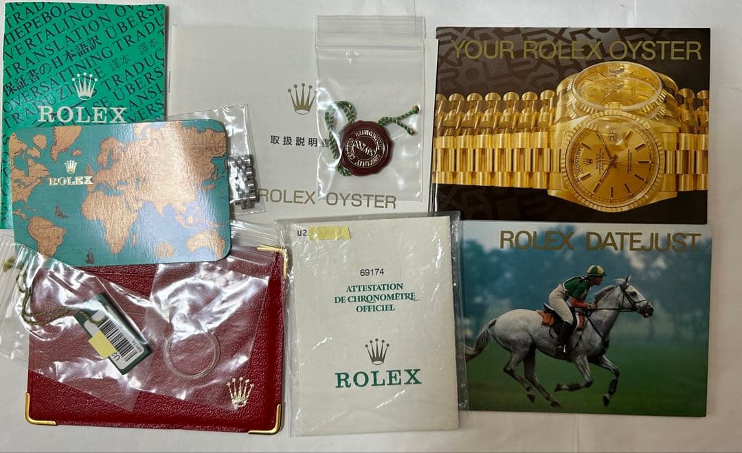 こうび　ロレックス純正デイトジャスト69174 BOX付属品計13点