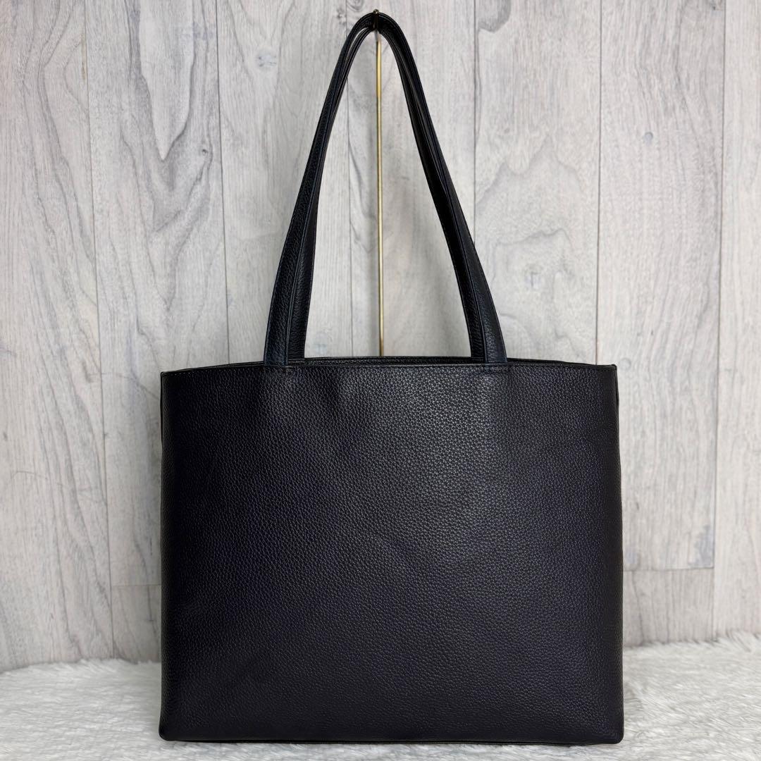 美品♡A4可♡HushTug ハッシュタグ レザー ショルダー トートバッグ