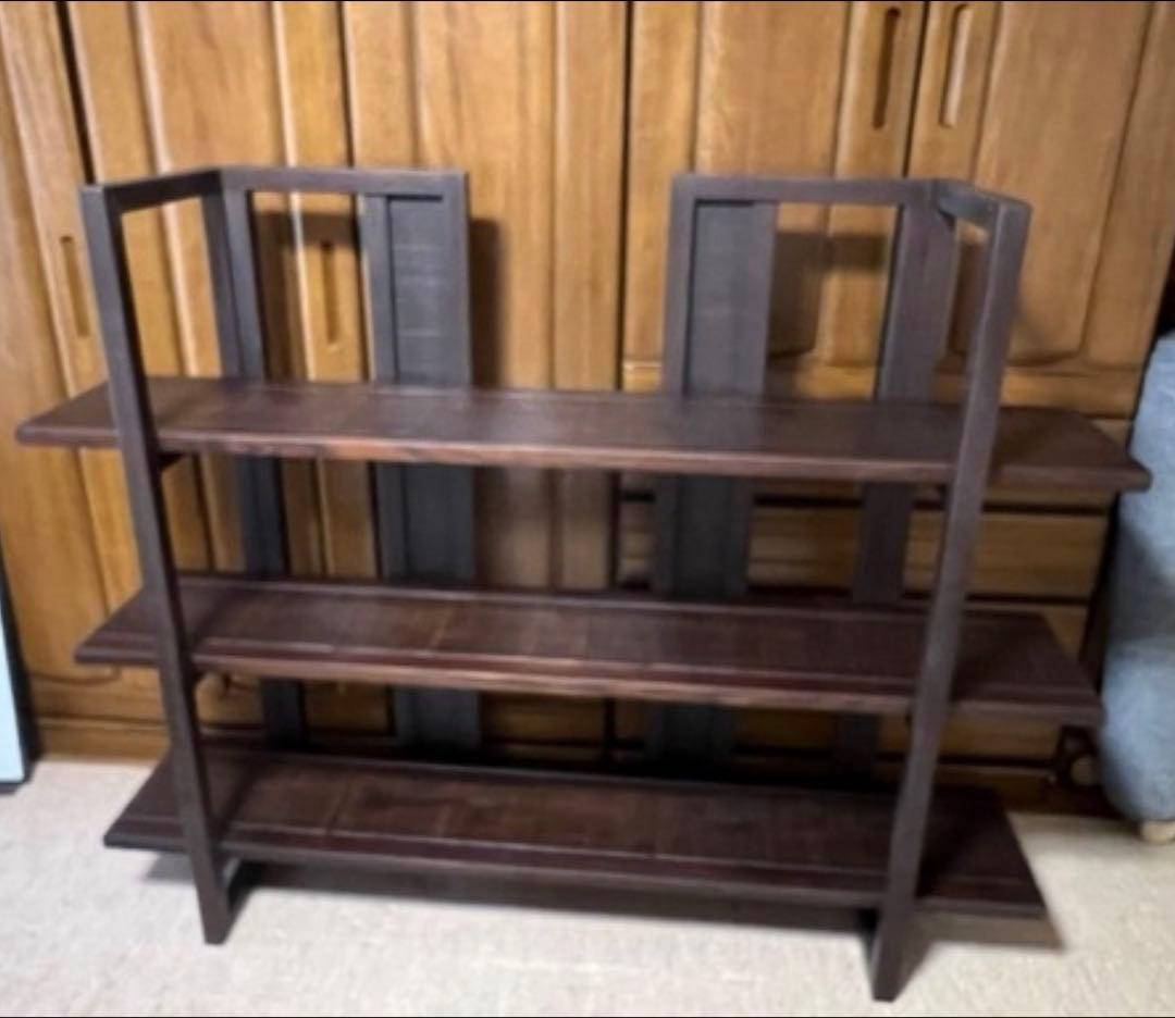 四方棚　未使用品（定価¥308,000）　博永家具の鋸目