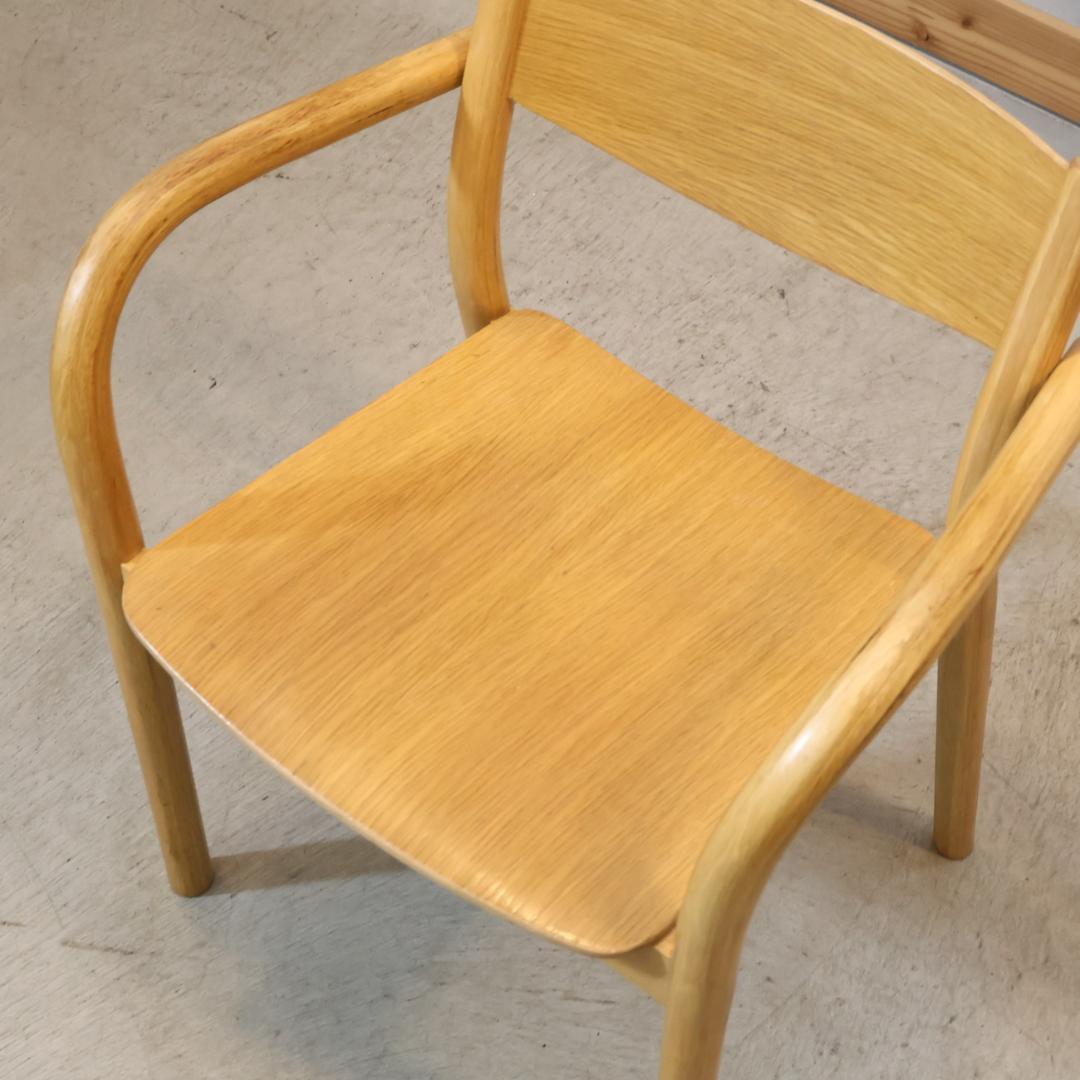 MUJI 無印良品 リアルファニチャー オーク材 ダイニングアームチェア 2脚