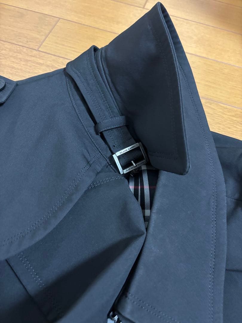 BURBERRY BLACK LABEL☆トレンチコート☆LL☆ブラック☆中古