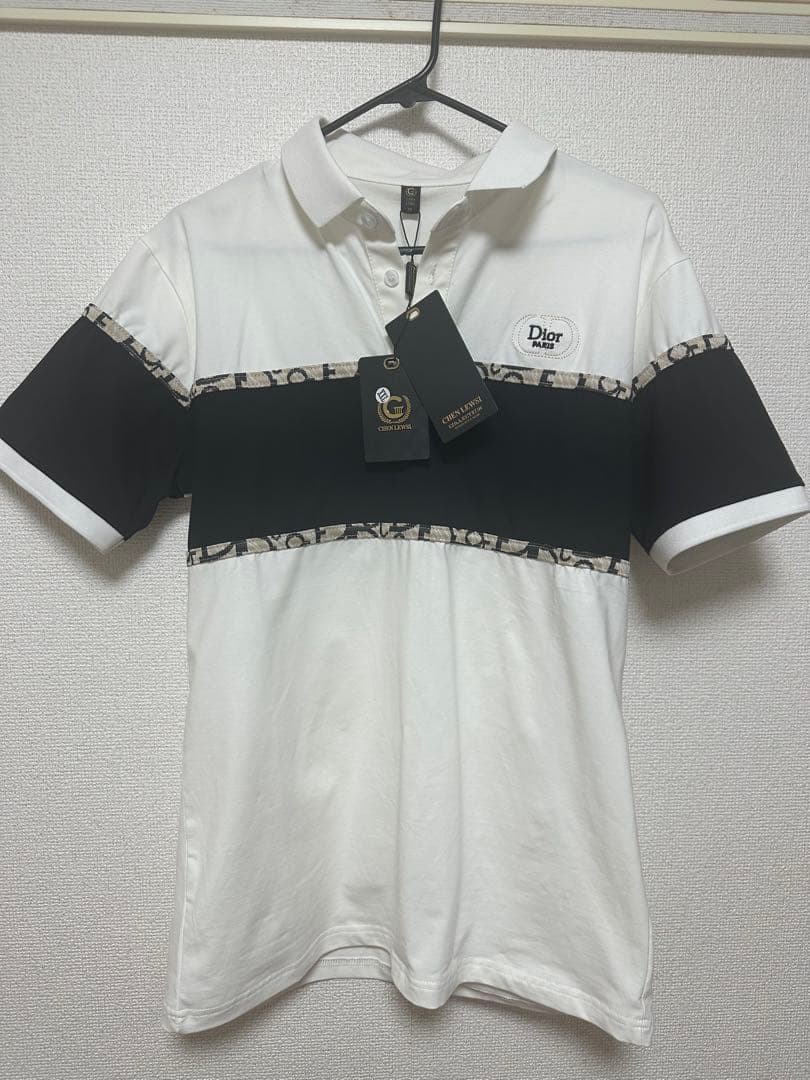 Dior ポロシャツ ホワイト ブラック 新品タグ付き