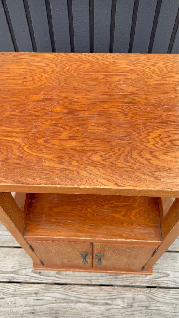 昭和レトロ 和風 木製電話台 花台 飾り棚 コールキャビネット 古道具 古家具