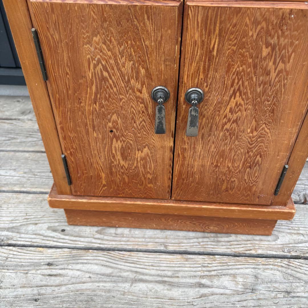 昭和レトロ 和風 木製電話台 花台 飾り棚 コールキャビネット 古道具 古家具