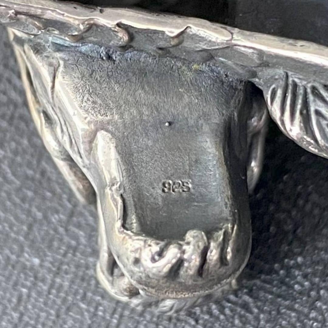 未使用品 SILVER 925 迫力 インパクト 銀 龍 竜 神龍 バングル