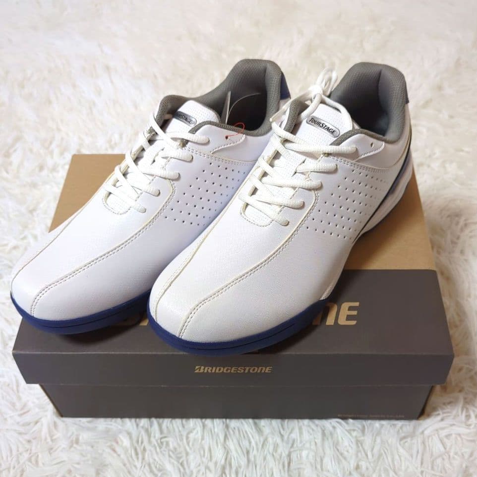 ブリヂストンゴルフ　 ゴルフシューズ　スパイクレス ホワイト　26.5cm