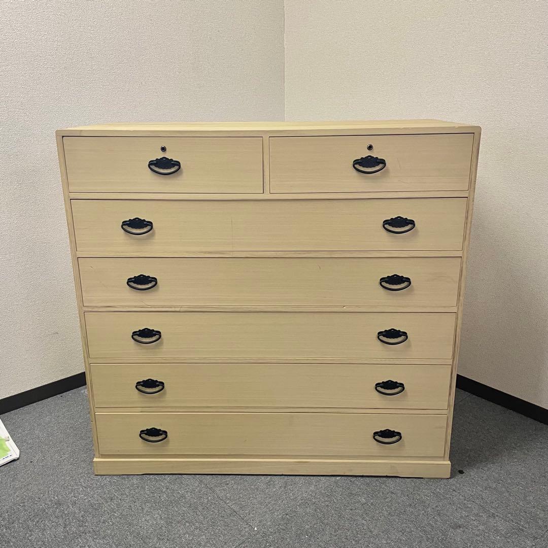 桐タンス 天然木 6段 日本製 高塚桐材商店 和箪笥 チェスト　M