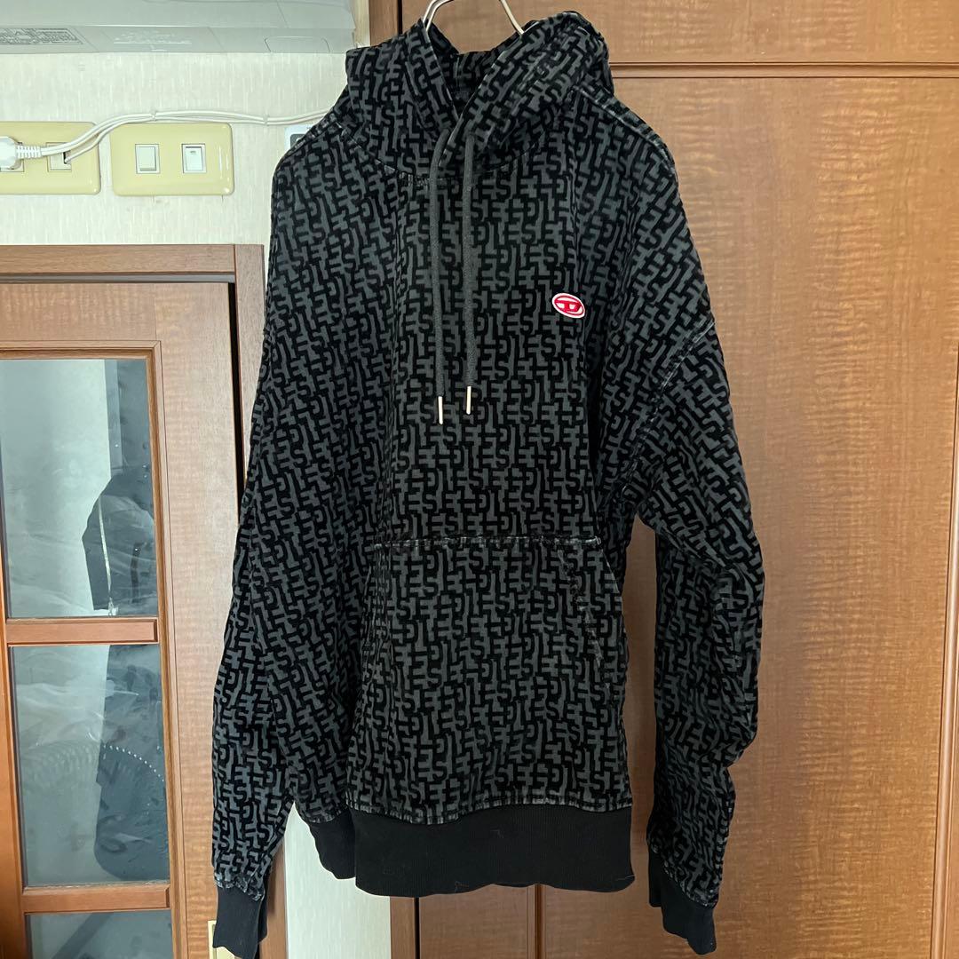 DIESEL D-UM-RIB-NE 2023AW パーカー　モノグラム