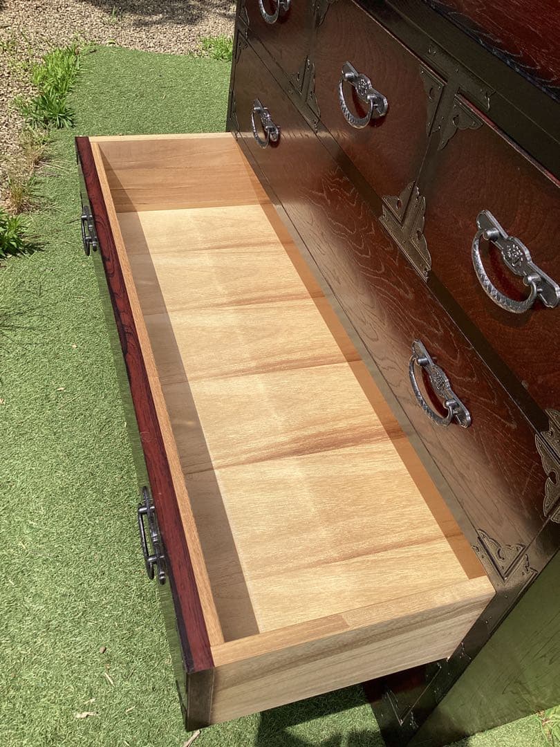 時代箪笥　民芸箪笥　収納家具　整理箪笥　装飾金具　和箪笥