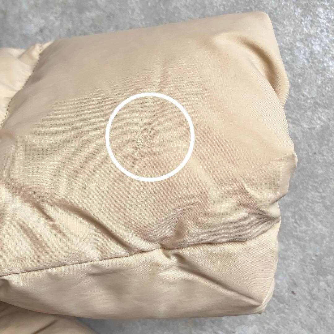 タグ付き PLST マットナイロンビッグフードロングダウン ベージュ 洗えるL