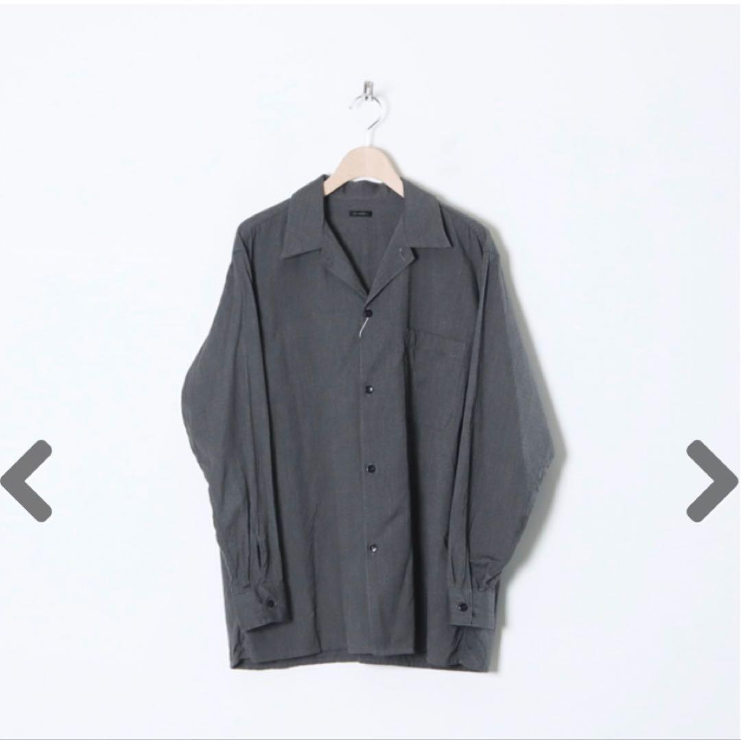 COMOLI コモリ　22SS ヨリ杢 オープンカラーシャツ　サイズ2