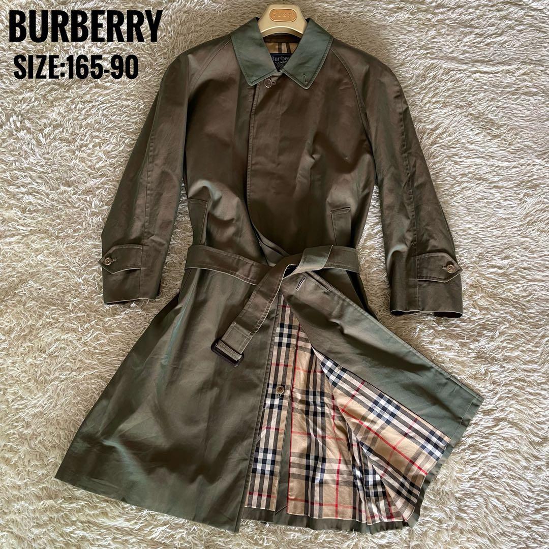 美品✨バーバリー ベルト付きトレンチコート ノバチェック 玉虫 165-90